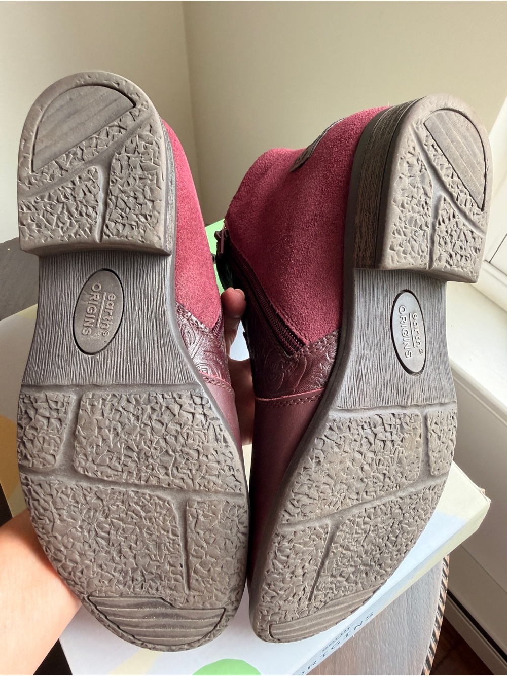 Earth Origins Navigate Noah Leather & Suede Ankle Boots Size 9 Very Good Cond. - Picture 5 of 14